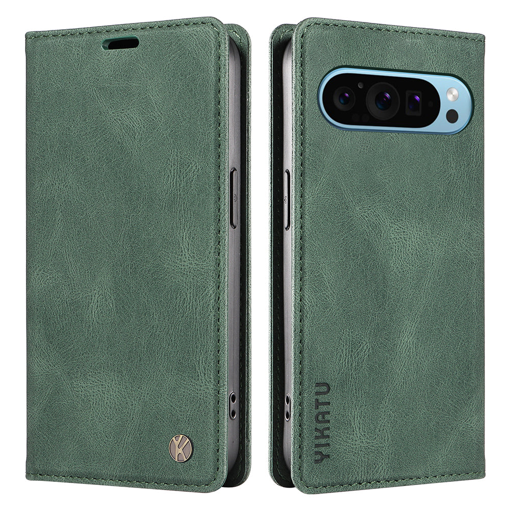 YIKATU YK-005 For Google Pixel 9 Case Leather Skin Touch Feeling Phone Cover YIKATU YK-005 For Google Pixel 9 Case Leather Skin Touch Feeling Phone Cover